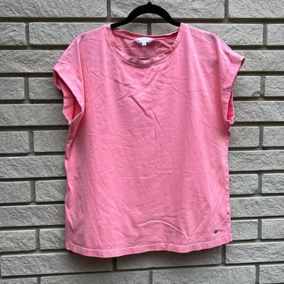 Northern Reflections Pink Cuffed Short Sleeve Tee Sz M - Picture 1 of 7
